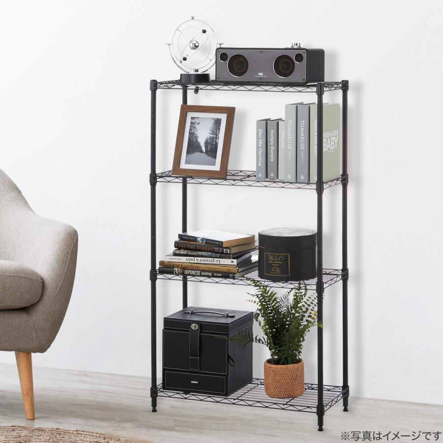 ニトリ（NITORI） スチールラック(FW19-4 65120 幅65cm 3段 ブラック