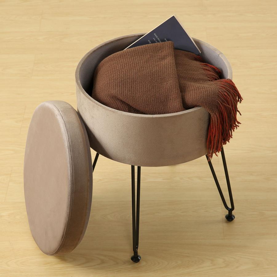 ニトリ（NITORI） アジャスター付き収納スツール(DH01 モカ