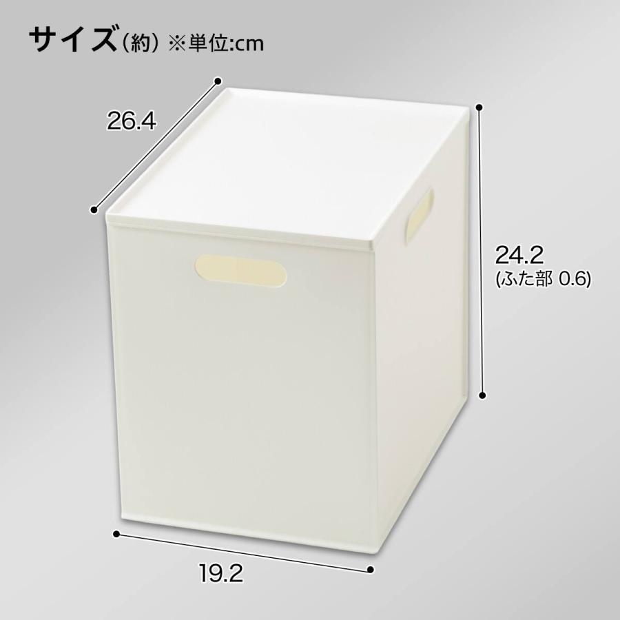 ニトリ（NITORI） 【ふた付きセット】バスケット Nインボックス2 たて