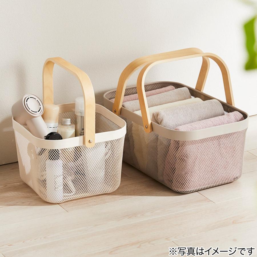 ニトリ（NITORI） ハンドルバスケット(長方形 モカ) デコホーム