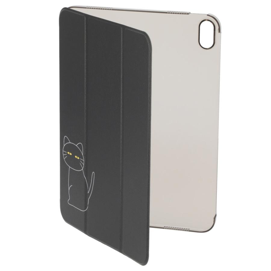 iPadケース 10.2インチ対応(デコネコDH03 ブラック) デコホーム ニトリ