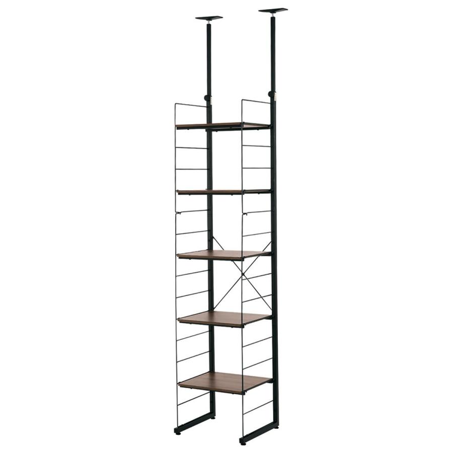 【新品未使用】突っ張り壁面収納 Nポルダディープ（ミドルブラウン）　10/25迄 ニトリ（NITORI） 突っ張り壁面収納 Nポルダ ディープ2(幅40cm NP01