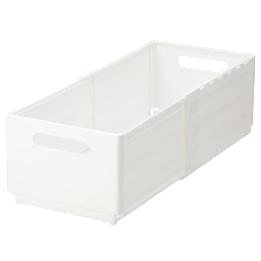 ニトリ（NITORI） 整理BOX 奥行伸縮 2029(幅20cm ホワイト) : ニトリ