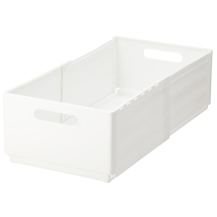 ニトリ（NITORI） 整理BOX 奥行伸縮 2528(幅25cm ホワイト) : ニトリ