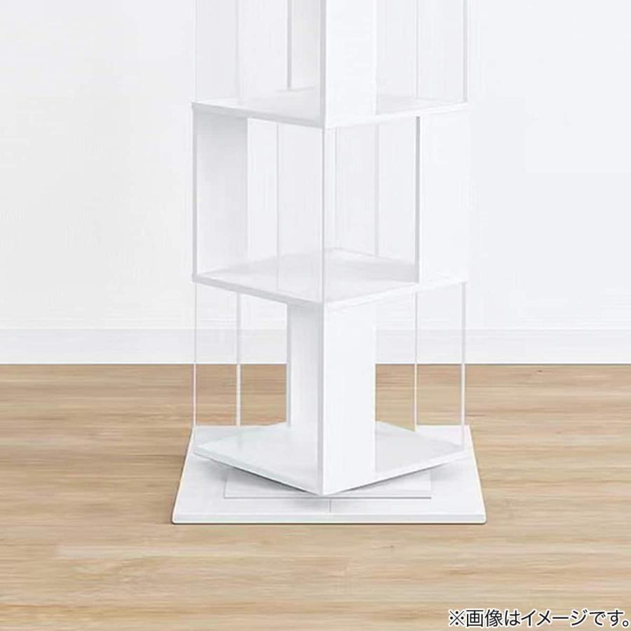 ニトリ（NITORI） 回転する ディスプレイラック(4段 NK01 ホワイト