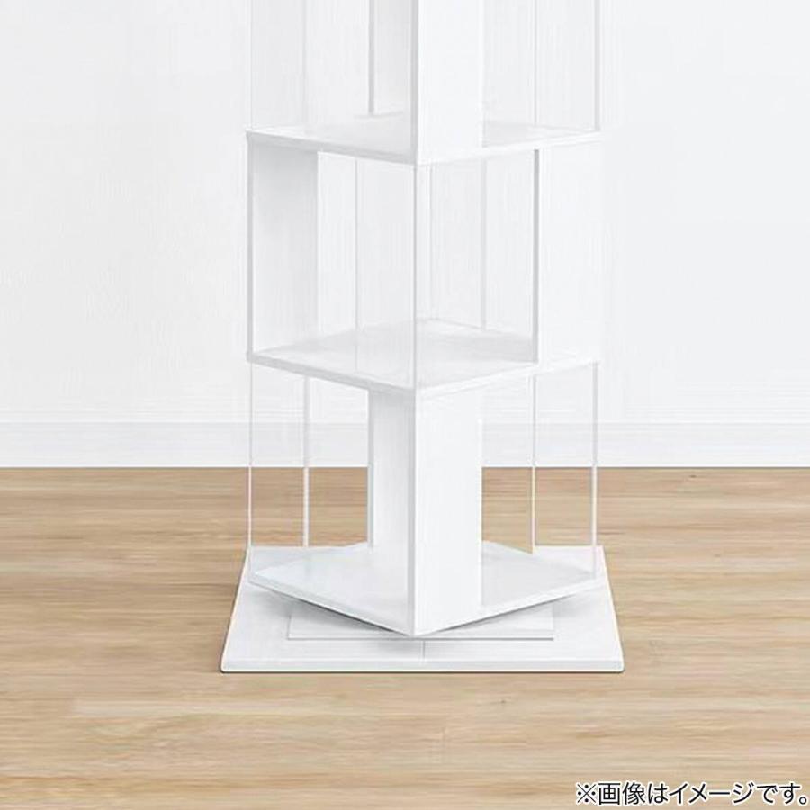nakakan プロフ見てね★LOWYA製ディスプレイラック ニトリ（NITORI） 回転する ディスプレイラック(5段 NK01 ホワイト