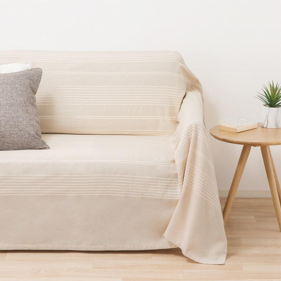 sample☺︎︎カゴ&マルチカバーのセット ニトリ（NITORI） マルチカバー 正方形(MC02SG BE 200X200) : ニトリ