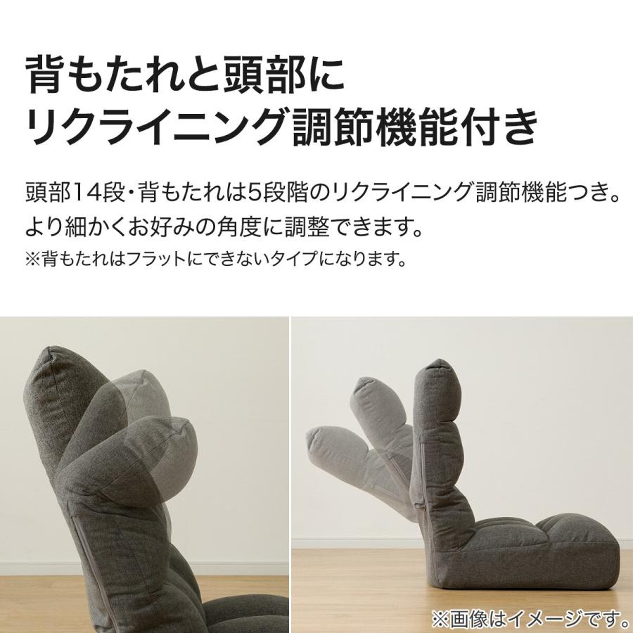 【新品未使用】NITORI ポケットコイル座椅子　リクライニング 脚・首リクライニングポケットコイル座椅子(BR/BE) | ニトリネット