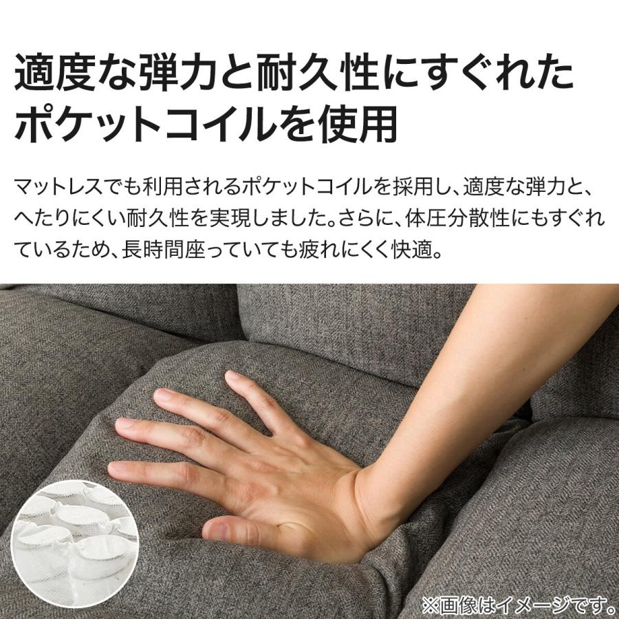 ニトリ（NITORI） つながるワイドポケットコイル座椅子(RD-02WD NSGY