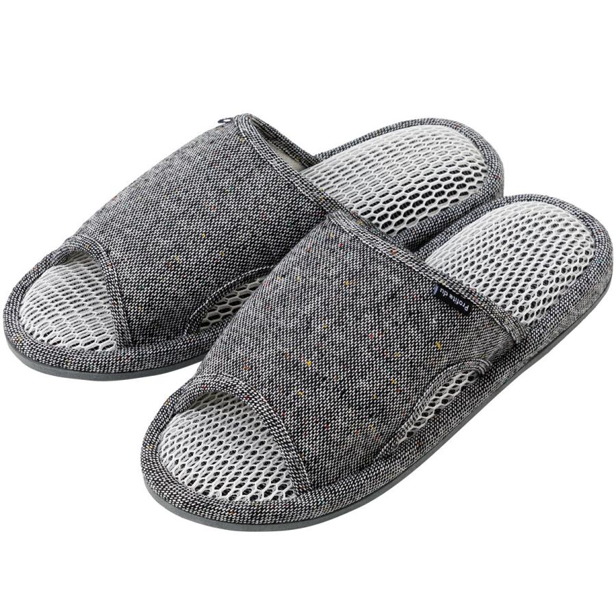 ニトリ（NITORI） スリッパ LLサイズ(ドビーMS ブラック ngSR12