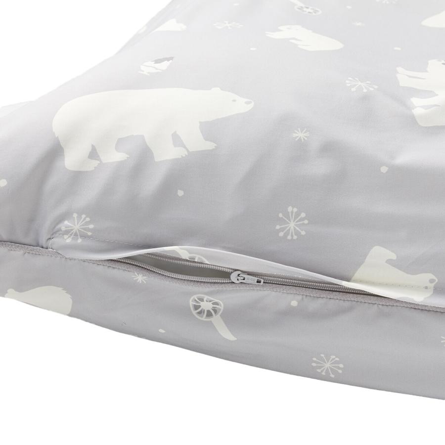 しろくま親子　座布団カバー ニトリ 長座布団カバー(NクールSP シロクマ gSC1) デコホーム