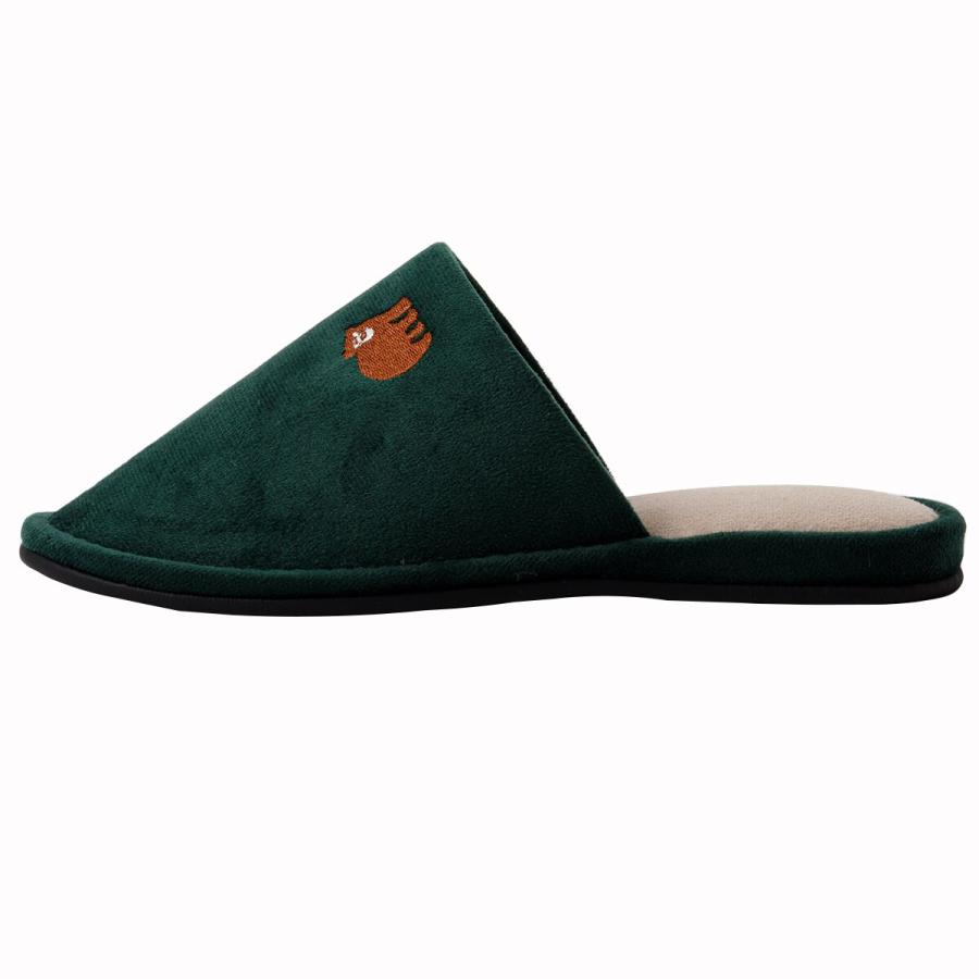ニトリ（NITORI） スリッパ(クマ L グリーン ngSRm1a) デコホーム