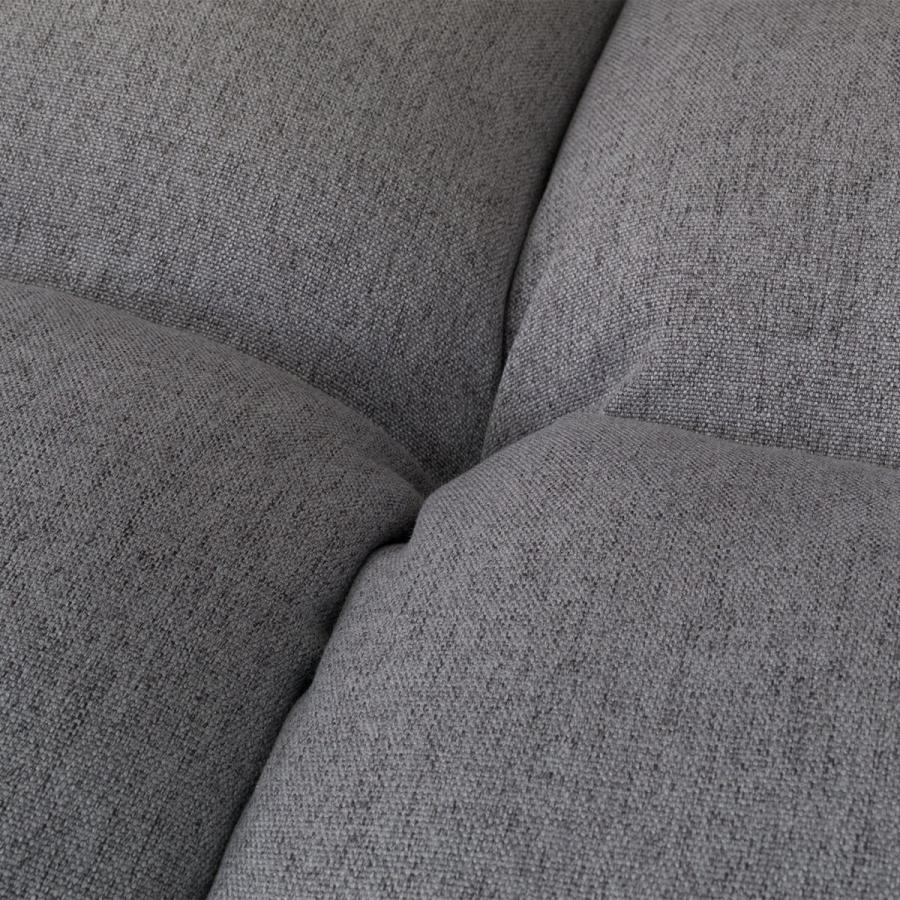 ニトリ　カジュアルソファ ニトリ 【2点セット】コンパクトソファ ツバサ3 BK+ストレッチ