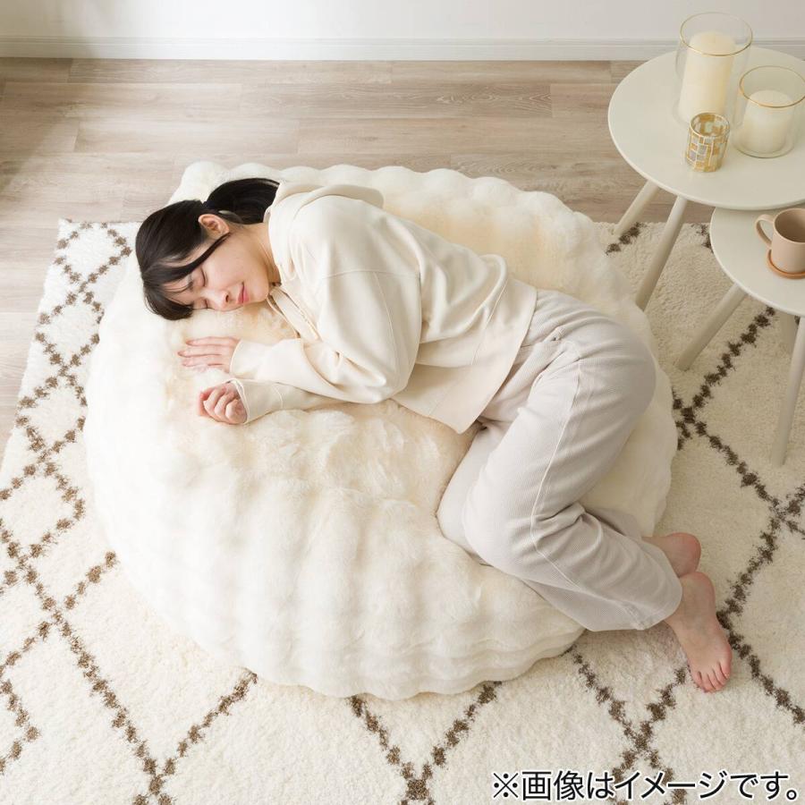 ニトリ（NITORI） ふわとろ ポコポコ ビーズクッション スクエア