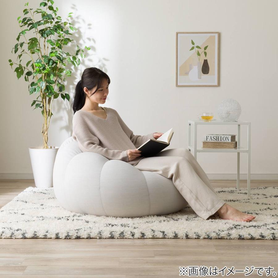 ニトリ（NITORI） ふわもち フラワービーズソファ Small ライトグレー