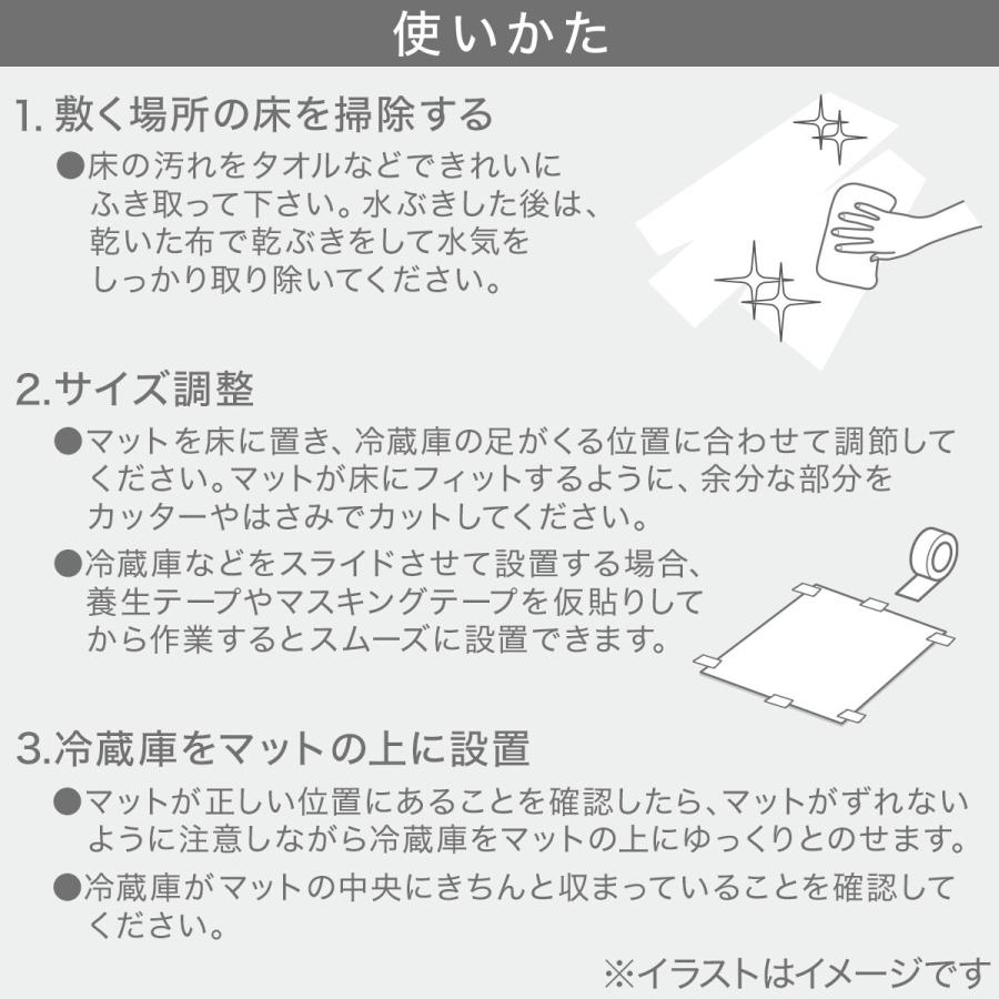 ニトリ（NITORI） 冷蔵庫用マットM (55×60cm RT2C01) : ニトリ Yahoo