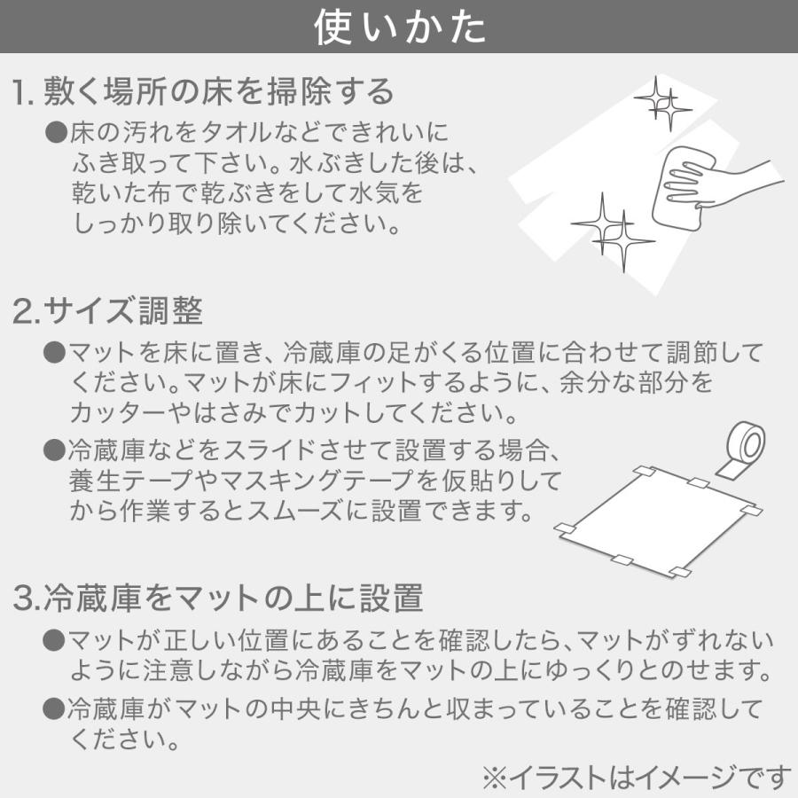 ニトリ（NITORI） 冷蔵庫用マットL (65×70cm RT2C02) : ニトリ Yahoo
