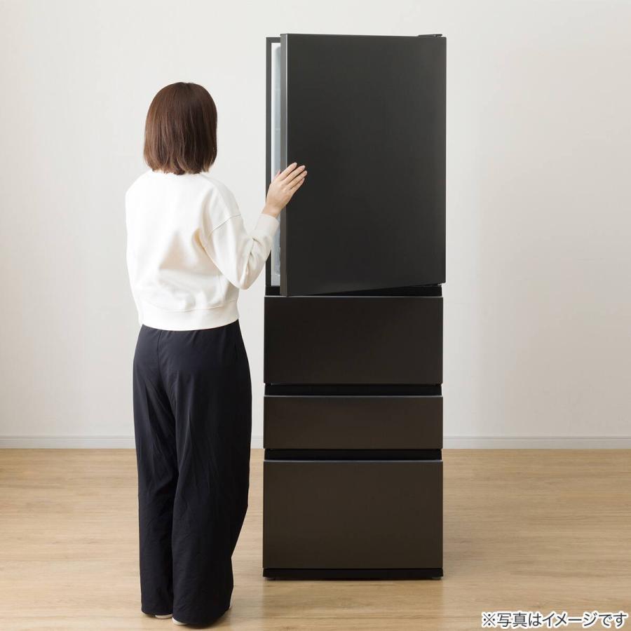 ニトリ（NITORI） 371L 4ドアファン式 冷凍冷蔵庫 (HM2G01 グレー
