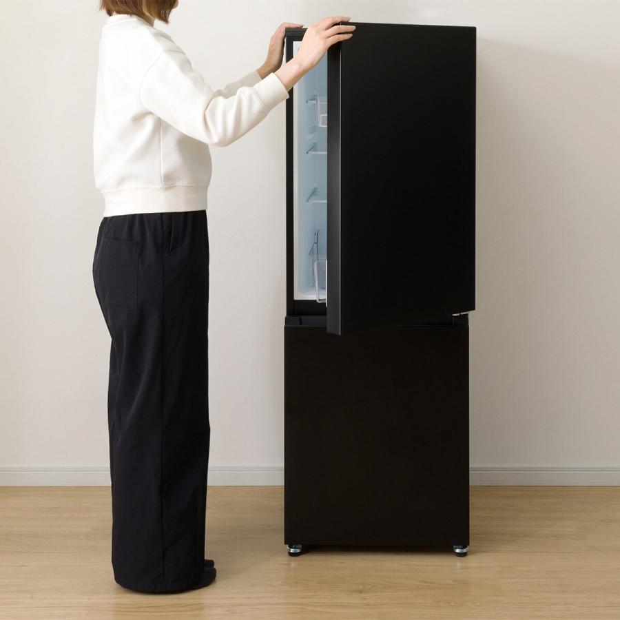 ニトリ（NITORI） 180L 2ドア霜取り不要冷凍冷蔵庫(GZ2G02 ブラック
