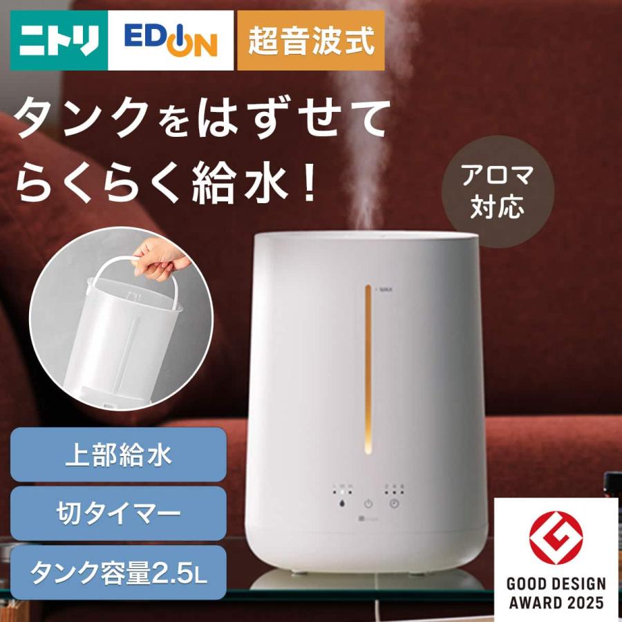ニトリ（NITORI） タンクを持ち運べる楽給水アロマ加湿器(HM04 DG