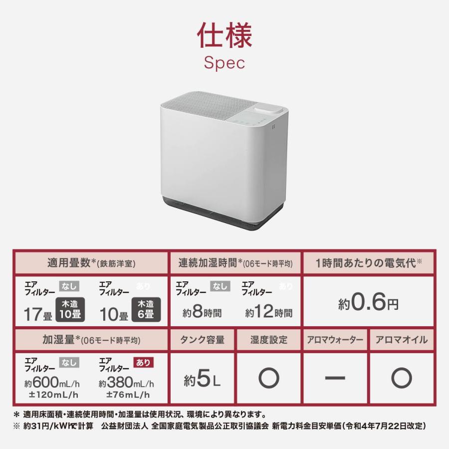 ニトリ（NITORI） 空清フィルター付き気化加湿器(EH01 WH) : ニトリ