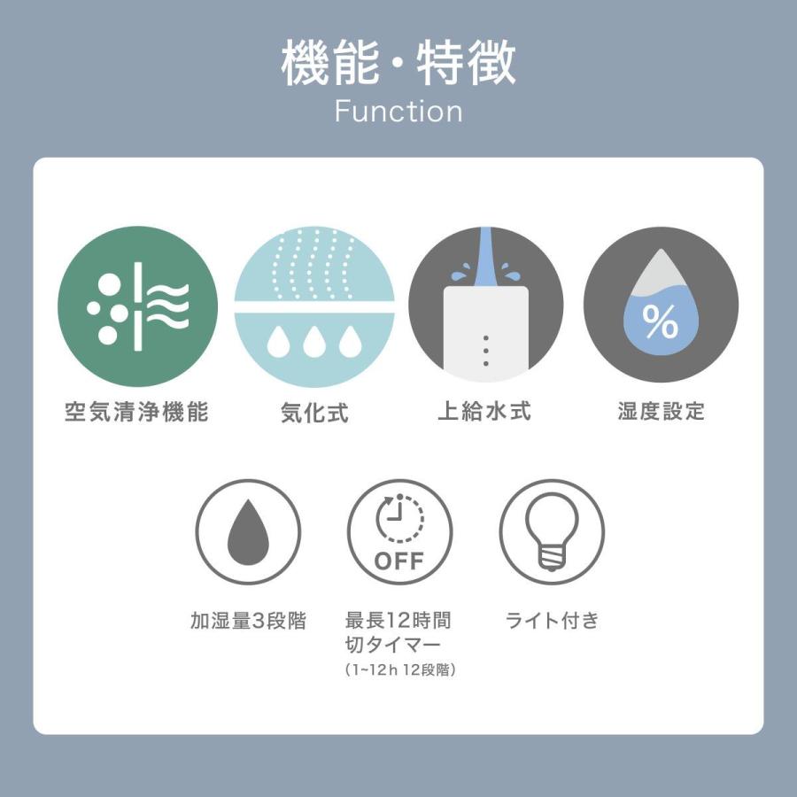 ニトリ（NITORI） 空清フィルター付き気化加湿器(EH01 WH) : ニトリ