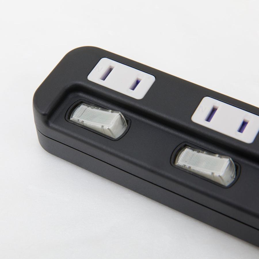 節電タップ4個口 2m(LB-4C4S ブラック) ニトリ : ニトリ Yahoo!店