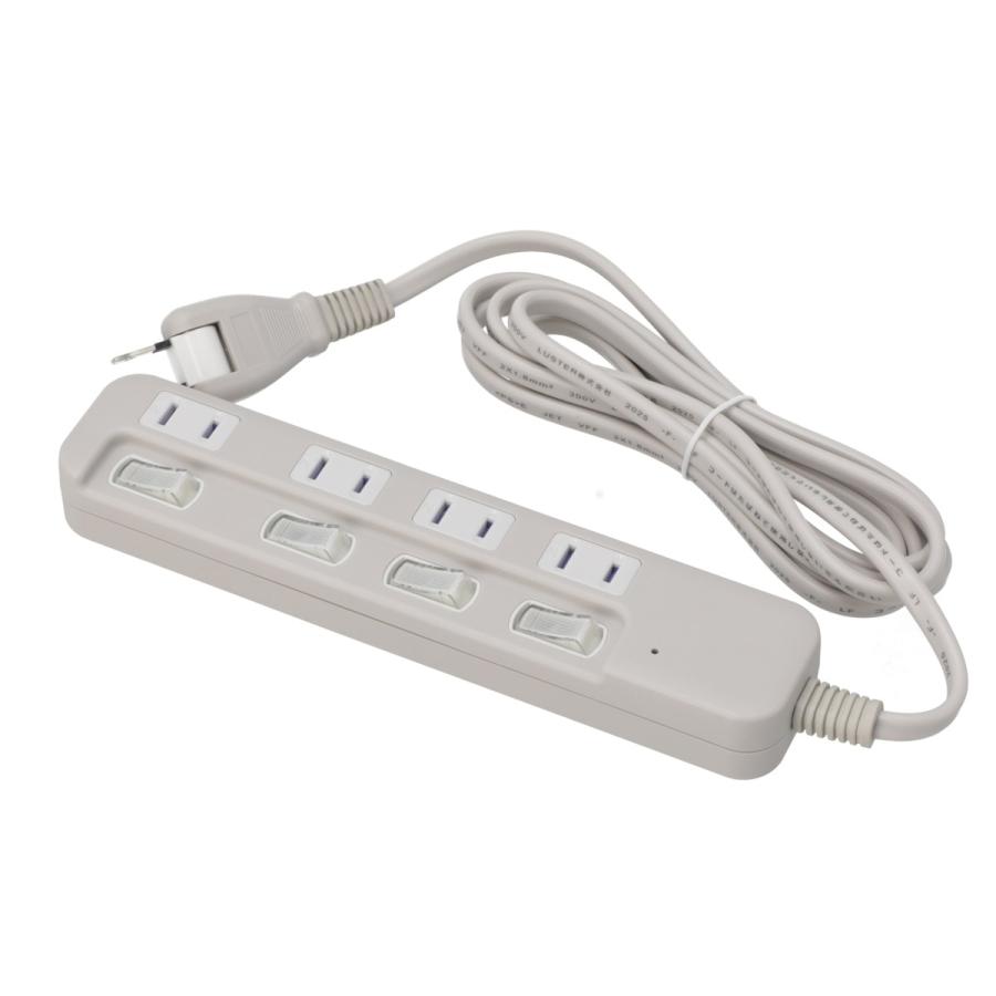 節電タップ(4口 LB-4C4S モカ) デコホーム ニトリ : ニトリ Yahoo!店