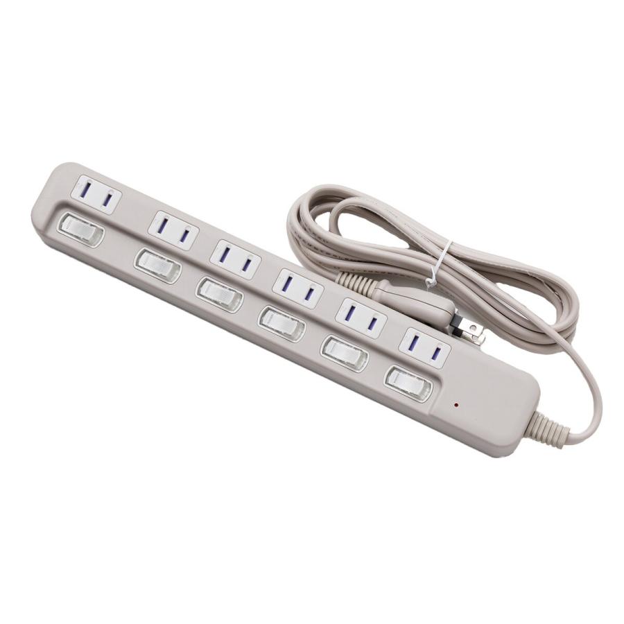 節電タップ6口(LB-6C6S モカ) デコホーム ニトリ : ニトリ Yahoo!店