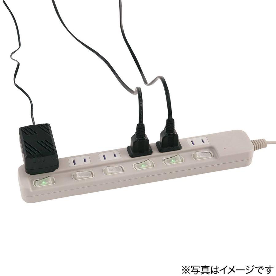 節電タップ6口(LB-6C6S モカ) デコホーム ニトリ : ニトリ Yahoo!店