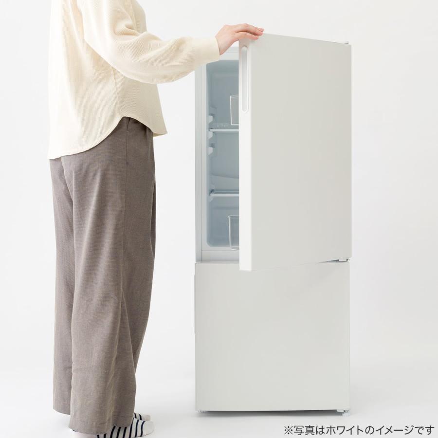 ニトリ（NITORI） 117L 直冷式 2ドア冷凍冷蔵庫(ML2G02 ブラック