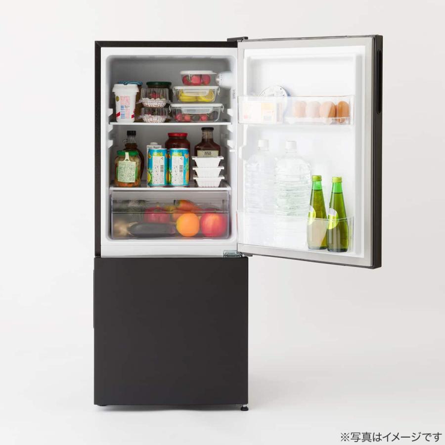 ニトリ（NITORI） 117L 直冷式 2ドア冷凍冷蔵庫(ML2G02 ブラック