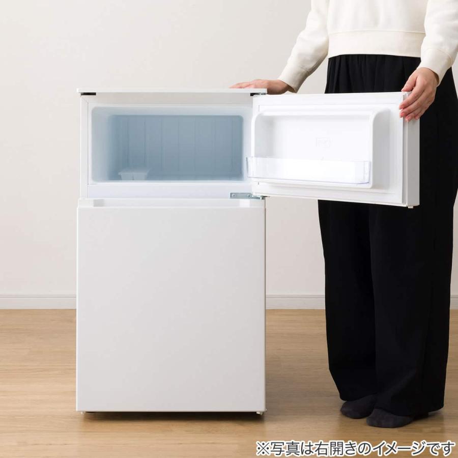 冷蔵庫 88L 直冷式 2ドア 冷凍冷蔵庫  (GZ2G04 左開き ホワイト )(リサイクル回収あり) ニトリ 一人暮らし セカンド冷蔵庫 耐熱 コンパクト 省スペース_11