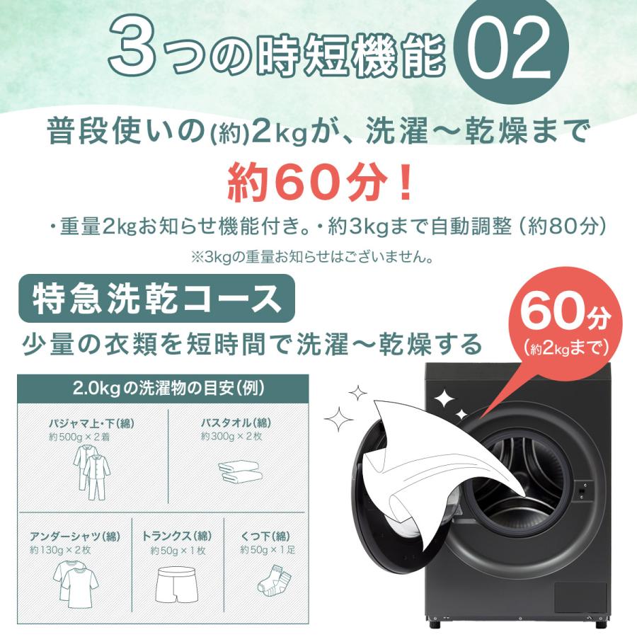 ニトリ（NITORI） 10kgドラム式洗濯乾燥機 洗剤自動投入 (ND100KR2 右