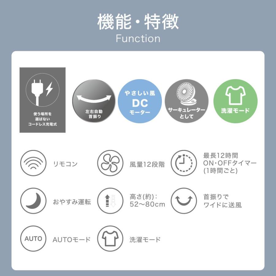 ニトリ（NITORI） DCタイプ 折りたためるコードレス扇風機(25cm FD04NR