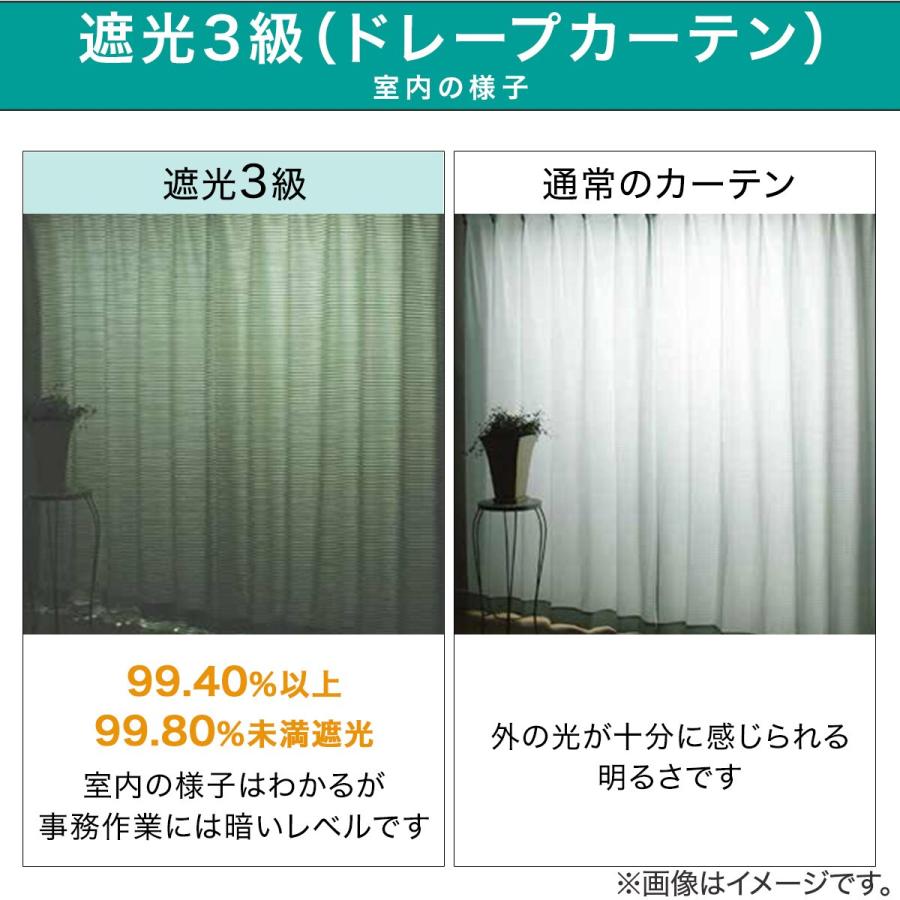 ニトリ 4枚セットカーテン(100×135×4 シマエナガ柄DH15
