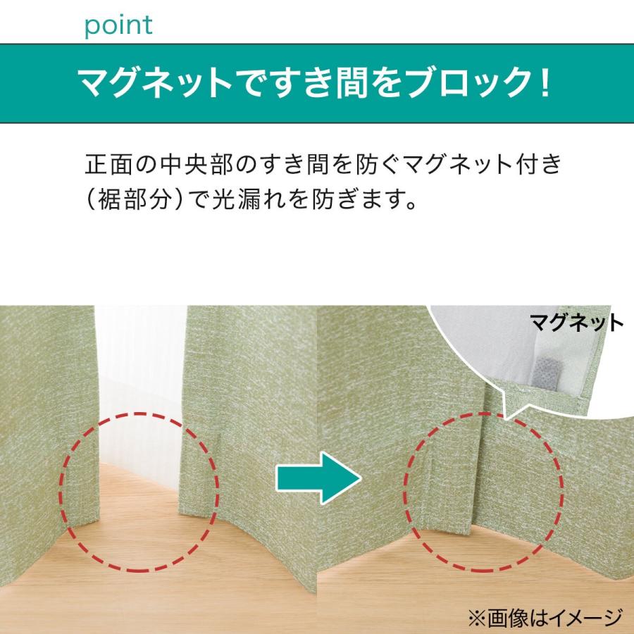 ニトリ（NITORI） 遮光1級・遮熱・遮音カーテン(RD100 グリーン