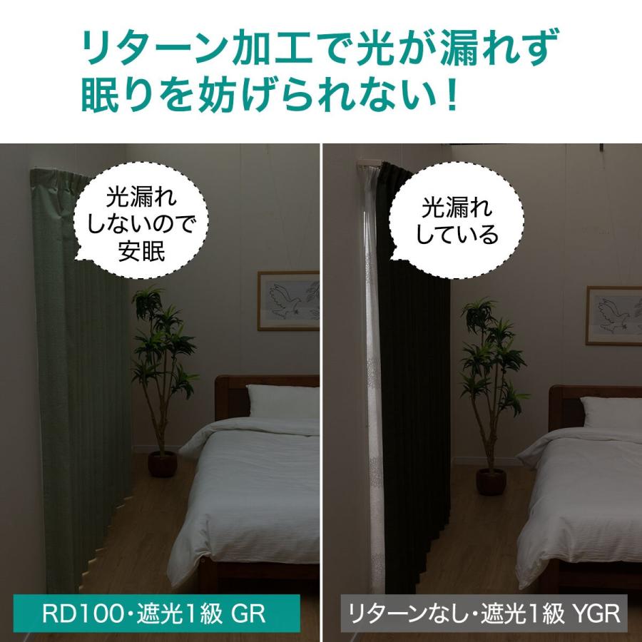 ニトリ（NITORI） 遮光1級・遮熱・遮音カーテン(RD100 グリーン