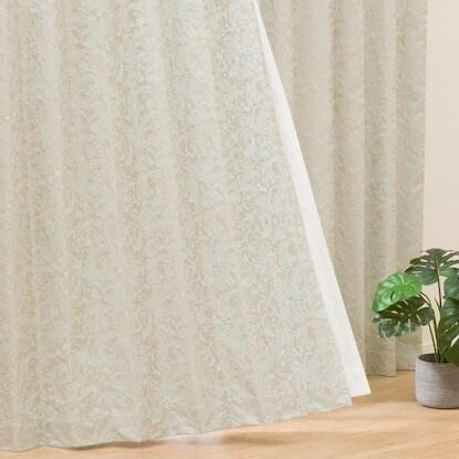 ニトリ（NITORI） 裏地付き遮光2級・遮熱カーテン(PK067 BL 100X200X2