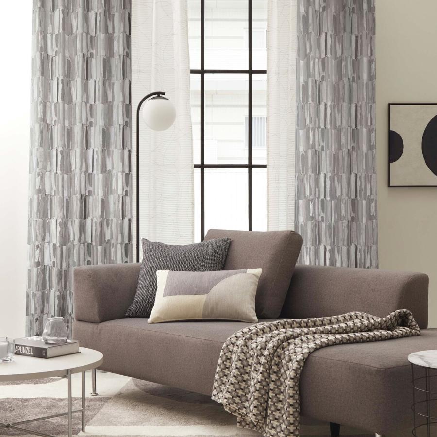 ニトリ (1枚入り)裏地付き遮光1級・遮熱カーテン(PK145 GY