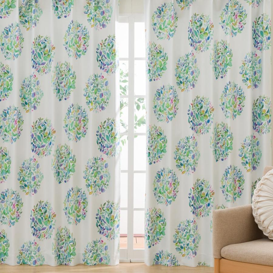 ニトリ（NITORI） 遮光・遮熱ドレープカーテン(100X190X2 リーフ