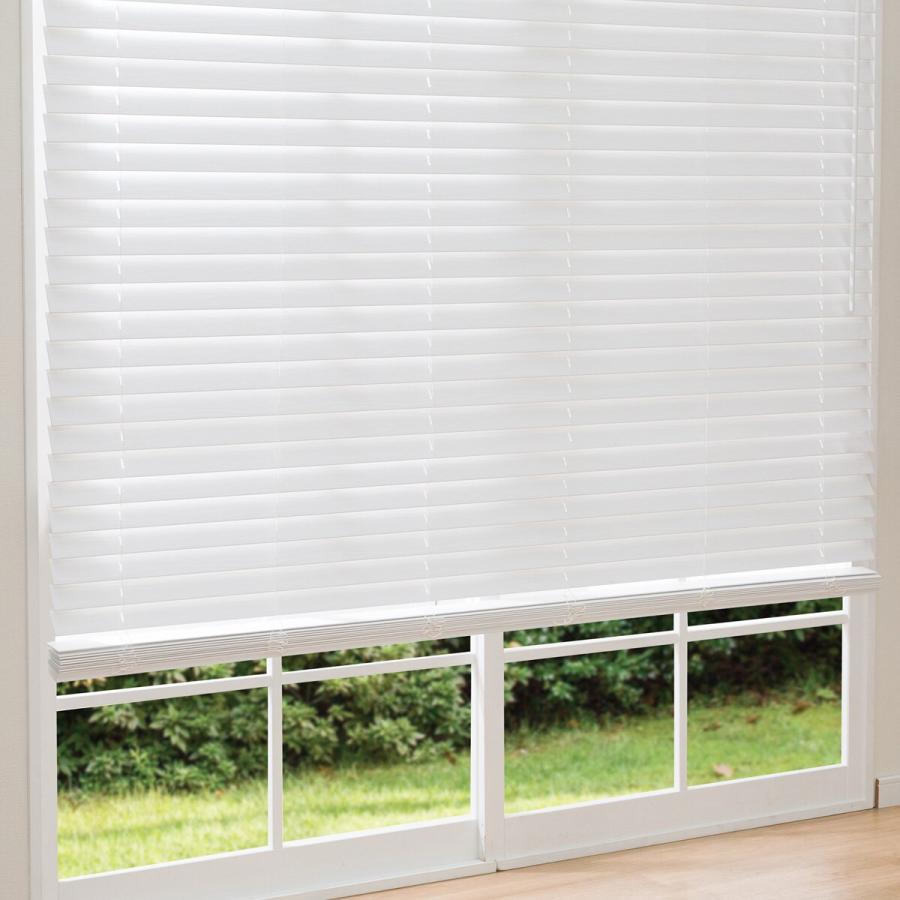 新品　ニトリ　ブラインド　　シンプル ニトリ ひもなし簡単昇降 木目調ブラインド(130X138 WH