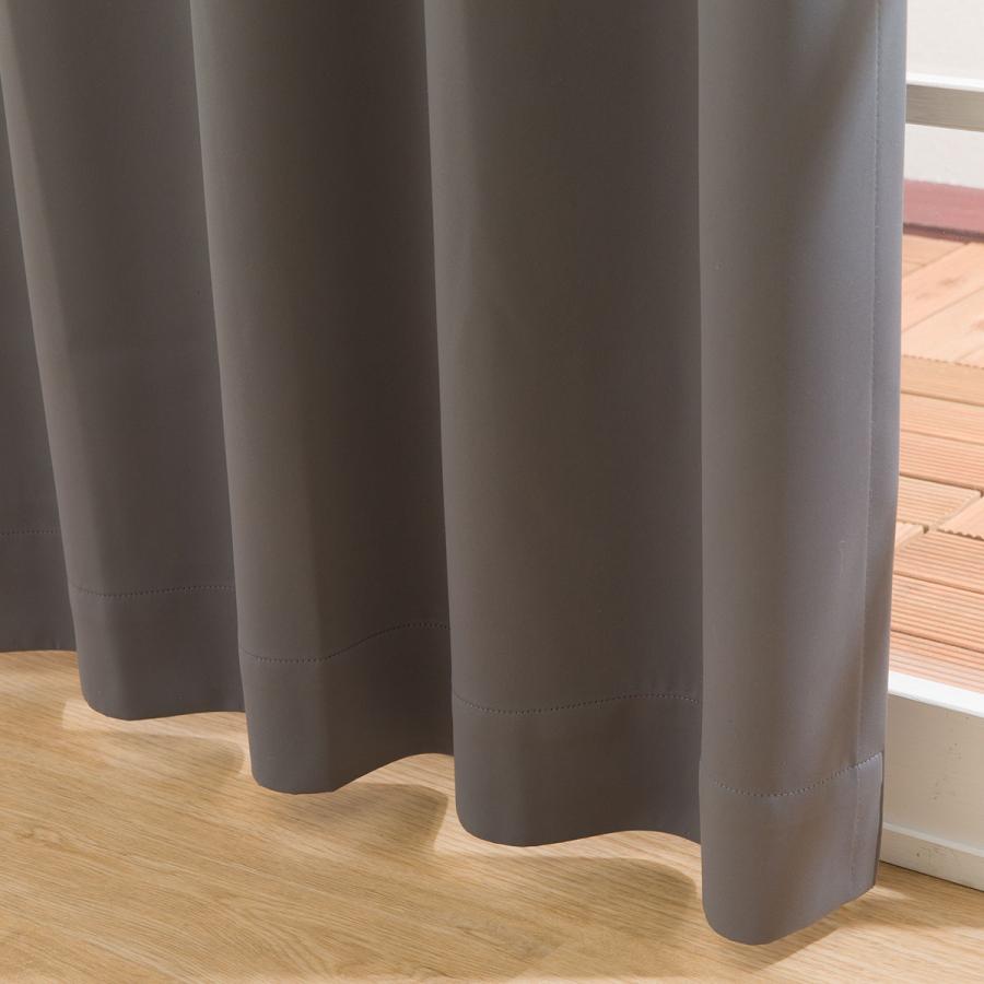 ニトリ（NITORI） 遮光1級・遮熱 4枚セットカーテン(100X110X4 グレー