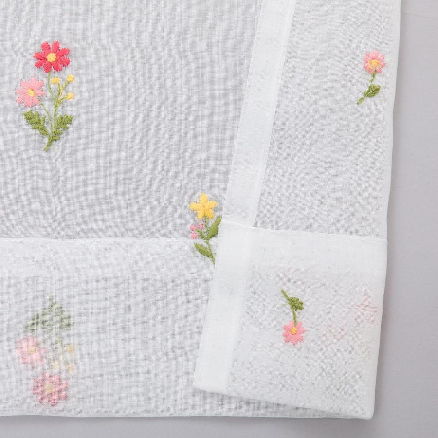 ニトリレースカーテン 刺繍 NITORI オーダードレープカー テン刺繍
