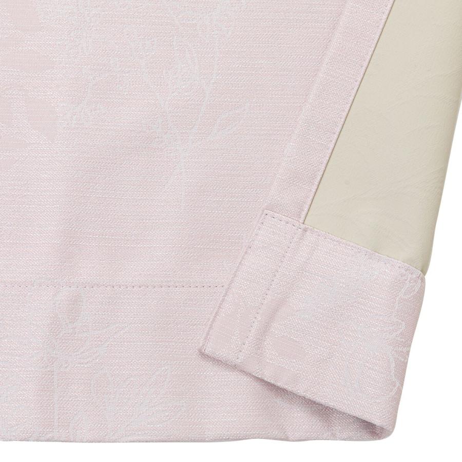 遮光1級・遮熱・遮音ドレープカーテン(100X178X2 JQ花柄 ローズ DH167