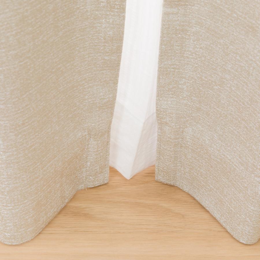 ニトリ遮光1級・遮熱・遮音カーテンベージュ(RD100 幅150X丈200)2枚 ニトリ 遮光1級・遮熱・遮音カーテン&遮熱・遮像レース4点セット