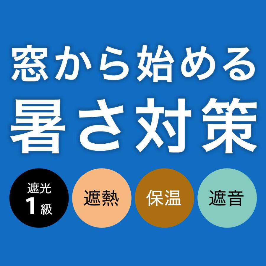 遮光1級・遮熱・保温・遮音カーテン(RD120 ブルー 150X178X2) ニトリ_14