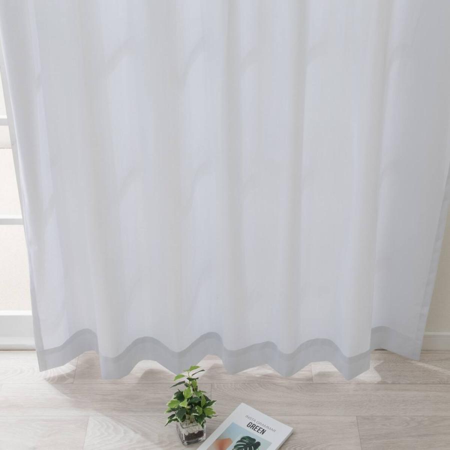 ニトリ（NITORI） UVカット・遮熱・遮像レースカーテン(RL255 ホワイト