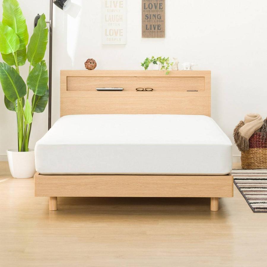 ニトリ ベッド セミダブル ベッドフレーム(ヘンリック/LBR