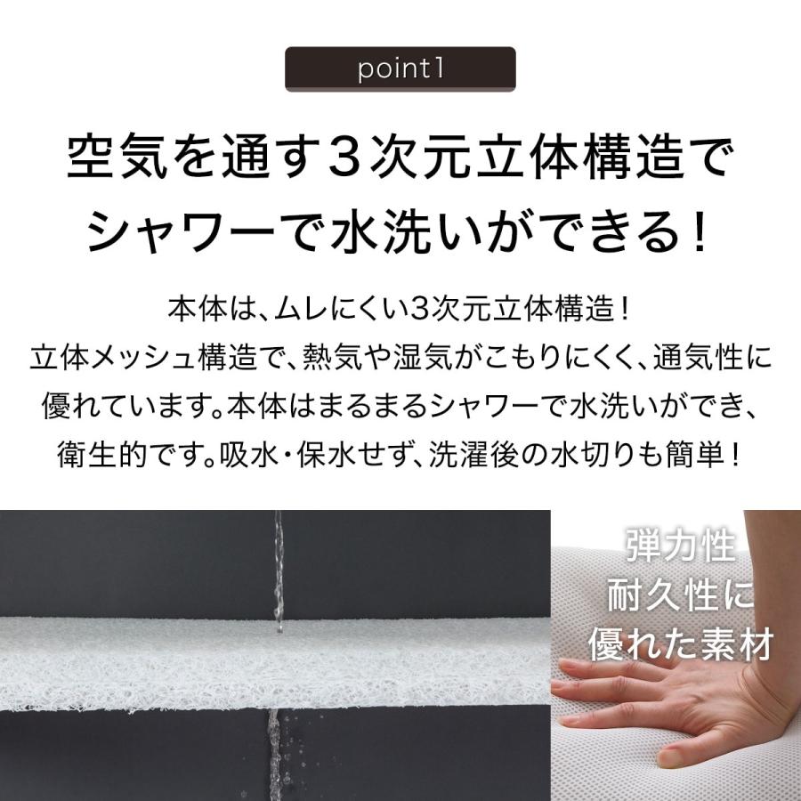 ニトリ（NITORI） 枕 まくら 通気性の良い波型3次元立体構造まくら(N